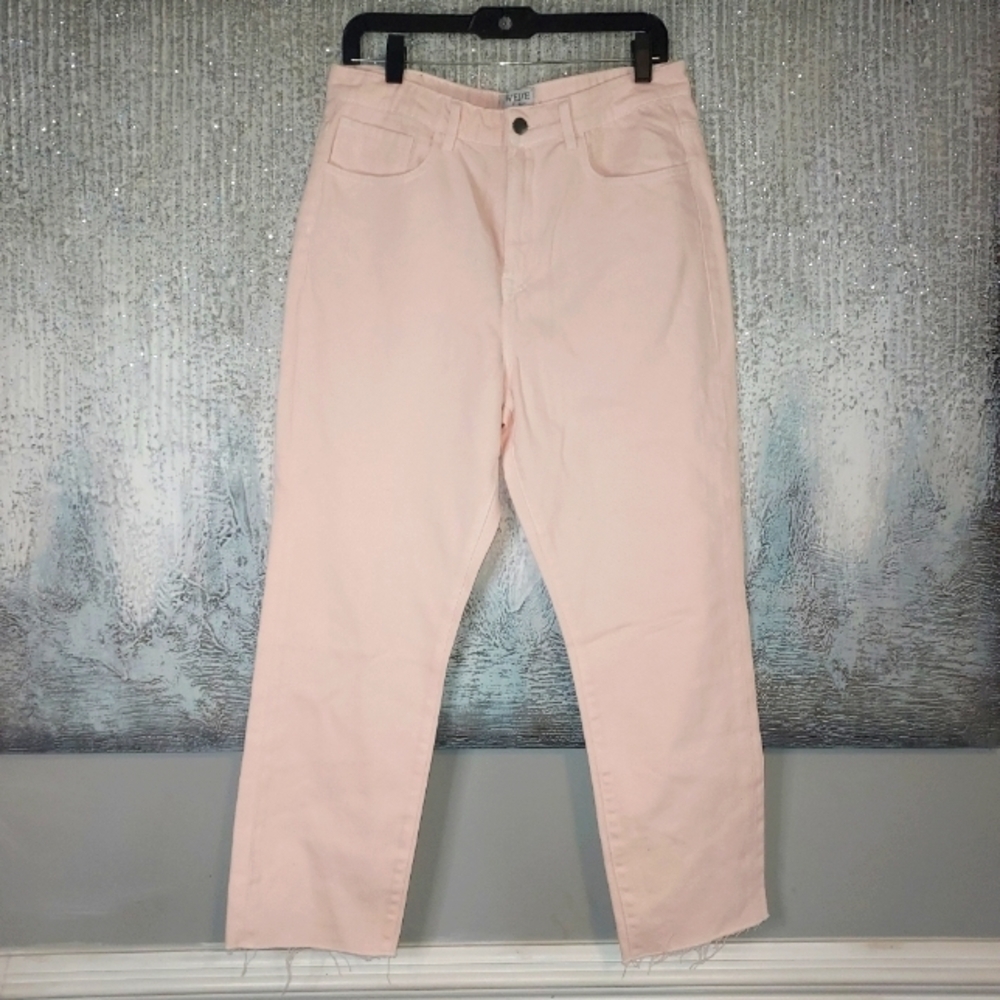 Twelve on Twelfth Light Pink High Rise jeans